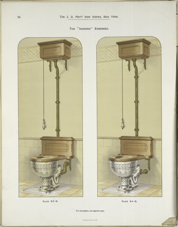 Modelo de cuarto de baño del Catálogo de J.L. Mott Iron Works, 1.888.
