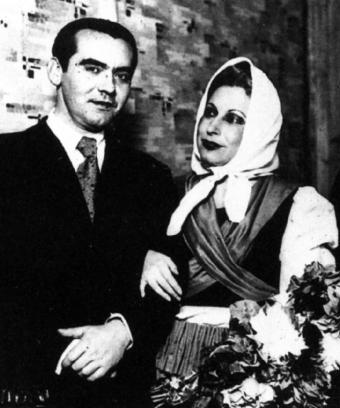 García Lorca y Margarida Xirgu.