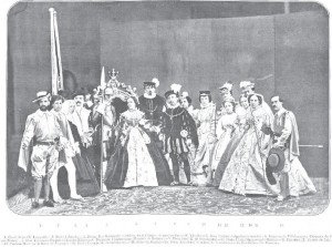 Duques de Fernán Nuñez en un bailes de disfraces organizado por ellos en 1863
